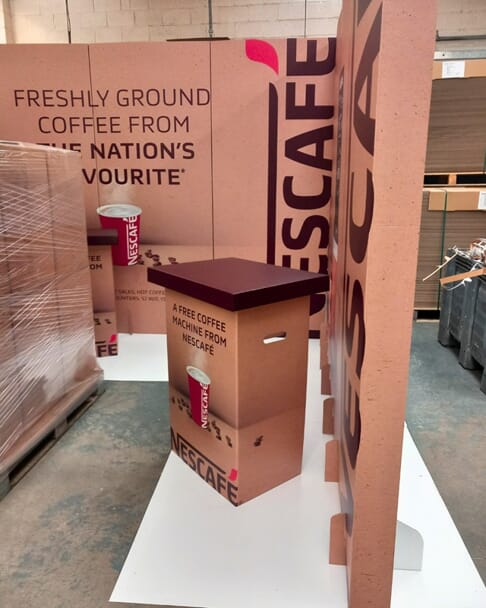 An image of the Event Displays & Podium for Nescafé.